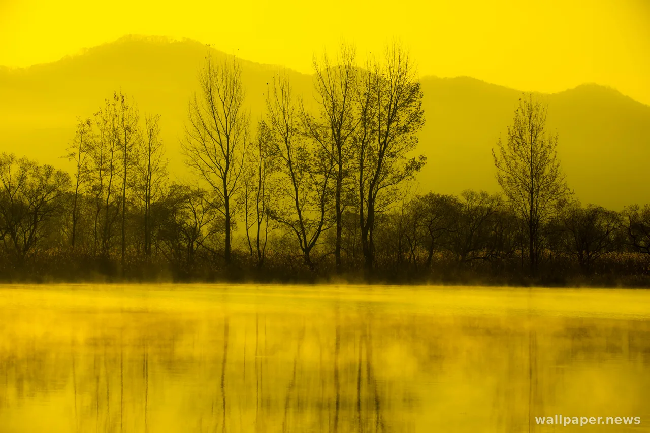 Misty Mountain Lake 4K Wallpaper · nature · 3840×2560