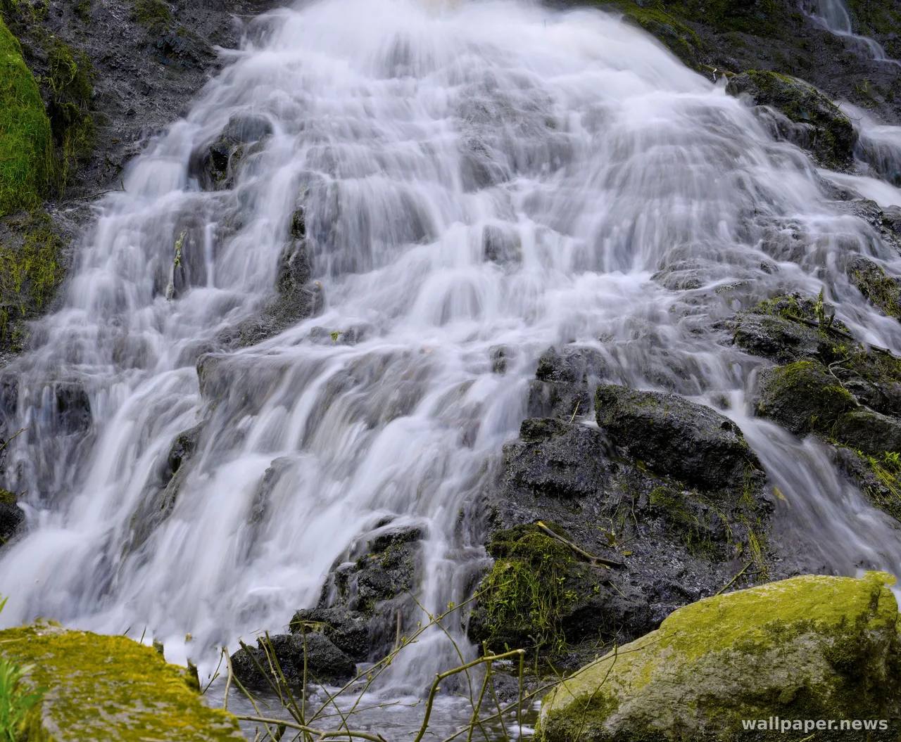 Waterfall 4K Wallpaper · nature · 3840×3165