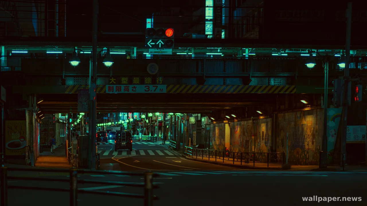 Neon City Street 4K Wallpaper · city · 3840×2160