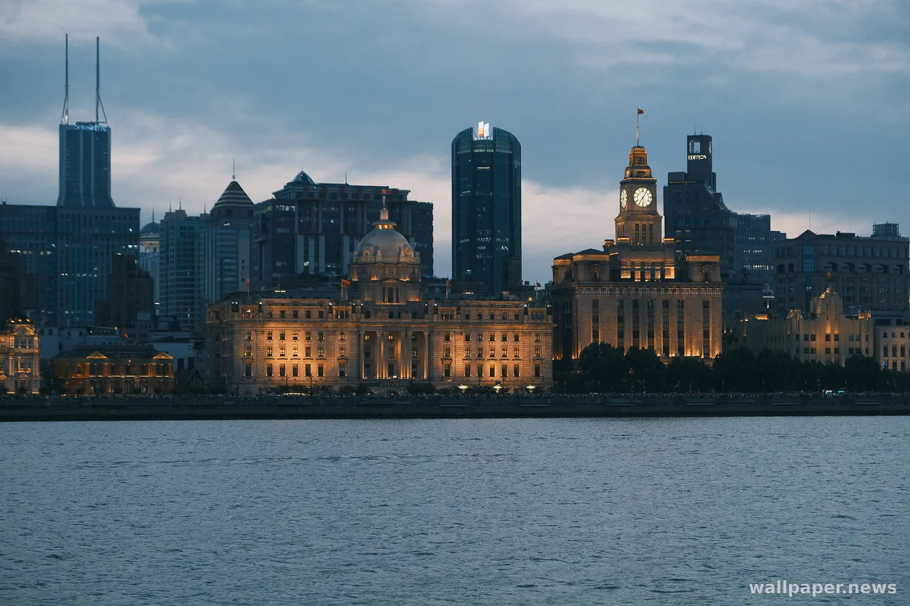 Shanghai Night 4K Wallpaper · city · 3840×2560