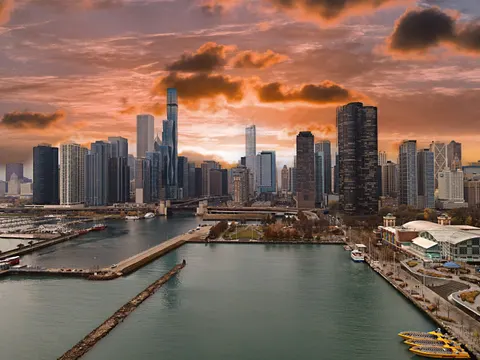 Fond d'écran Skyline de Chicago 4K · city · 3840×2880