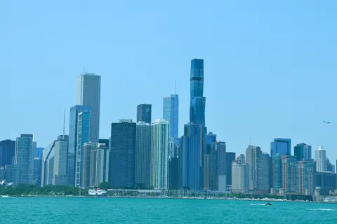 والپیپر خط آسمان شیکاگو با کیفیت 4K · city · 3840×2561