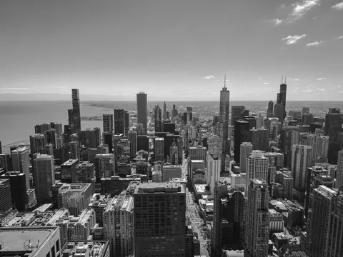 Skyline van Chicago 4K-achtergrond · city · 3840×2880