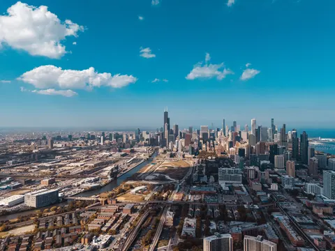 Skyline van Chicago 4K-achtergrond · city · 3840×2880