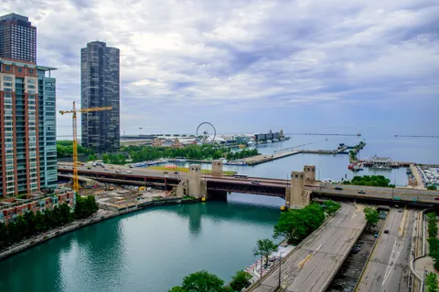 Skyline van Chicago 4K-achtergrond · city · 3840×2560