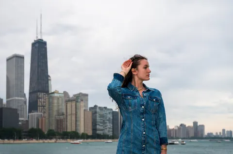 Skyline van Chicago 4K-achtergrond · city · 3840×2555