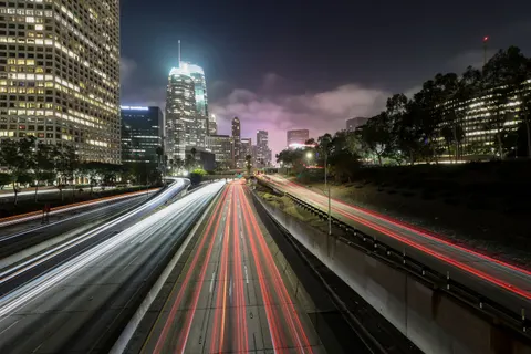LA at Night 4K Wallpaper · city · 3840×2560