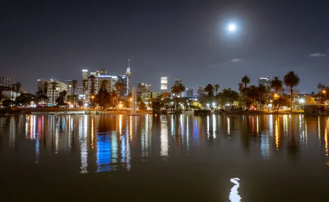 LA at Night 4K Wallpaper · city · 3840×2361