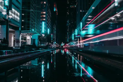 Fond d'écran Los Angeles de nuit 4K · city · 3840×2560