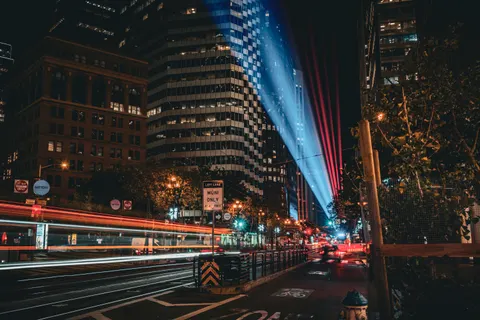 خلفية لوس أنجلوس ليلاً بدقة 4K · city · 3840×2560