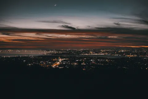 خلفية لوس أنجلوس ليلاً بدقة 4K · city · 3840×2560