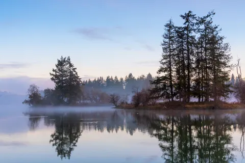 Misty Mountain Lake 4K Wallpaper · nature · 3840×2560