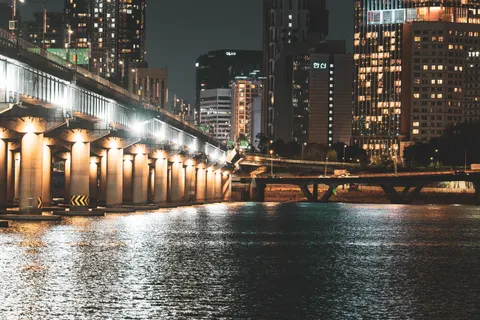 Tapeta Seul Nocą 4K · city · 3840×2560