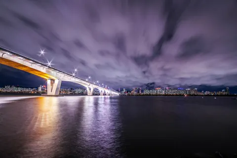 Tapeta Seul Nocą 4K · city · 3840×2560