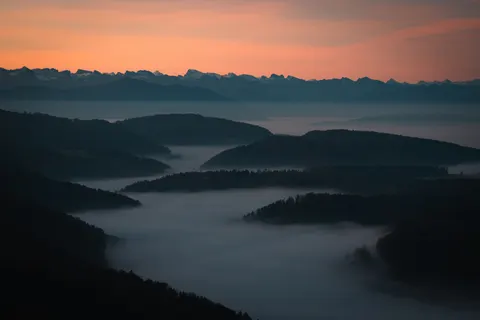 Misty Mountain Lake 4K Wallpaper · nature · 3840×2561