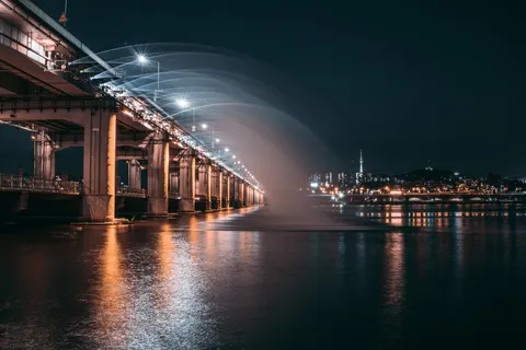 Seoul bei Nacht 4K Hintergrundbild · city · 3840×2561