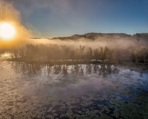 Misty Mountain Lake 4K Wallpaper · nature · 3840×3075