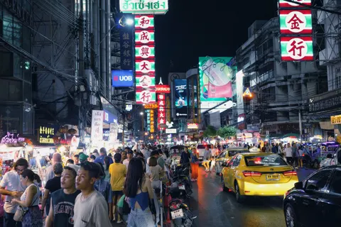 والپیپر خط آسمان بانکوک با کیفیت 4K · city · 3840×2560