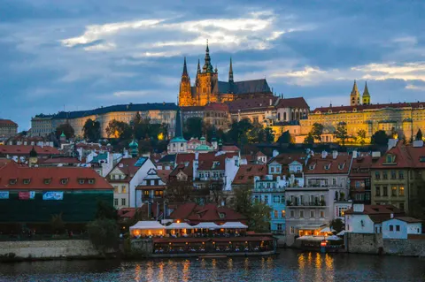 Prague Rooftops 4K Wallpaper · city · 3840×2553