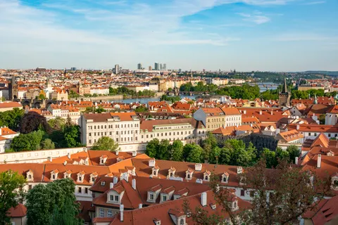 Prague Rooftops 4K Wallpaper · city · 3840×2563