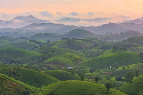 Fondo de pantalla Colinas verdes 4K · nature · 3840×2563