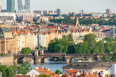 Prague Rooftops 4K Wallpaper · city · 3840×2563