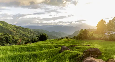 Обои Зелёные холмы 4K · nature · 3840×2082