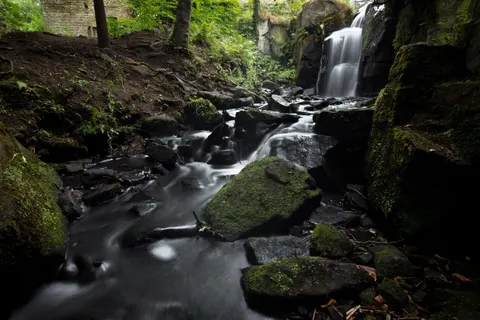 Fond d'écran Cascade 4K · nature · 3840×2560