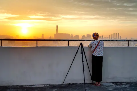 والپیپر منظره پشت‌بام با کیفیت 4K · city · 3840×2561