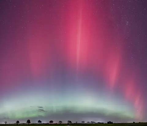 خلفية الشفق القطبي بدقة 4K · nature · 3840×3283