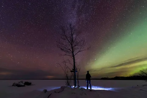 Fondo de pantalla Aurora boreal 4K · nature · 3840×2560