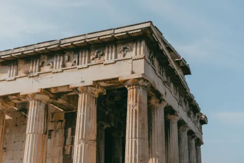 Fondo de pantalla Templo Griego 4K · architecture · 3840×2560
