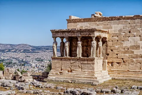 Fondo de pantalla Templo Griego 4K · architecture · 3840×2568