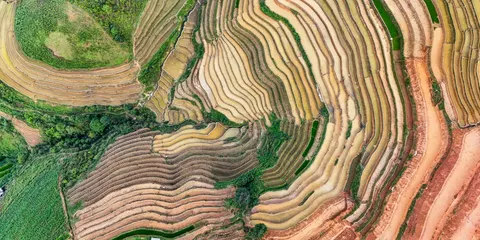 Rice Terraces 4K Wallpaper · nature · 3840×1920