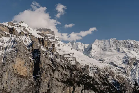 Snowy Mountain Peak 4K Wallpaper · mountains · 3840×2560