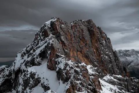 Snowy Mountain Peak 4K Wallpaper · mountains · 3840×2560