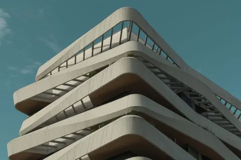Papel de parede Fachada Futurista 4K · architecture · 3840×2560