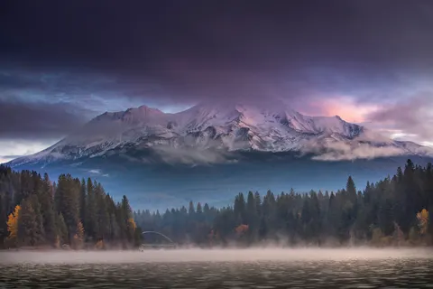 Misty Mountain Lake 4K Wallpaper · nature · 3840×2560