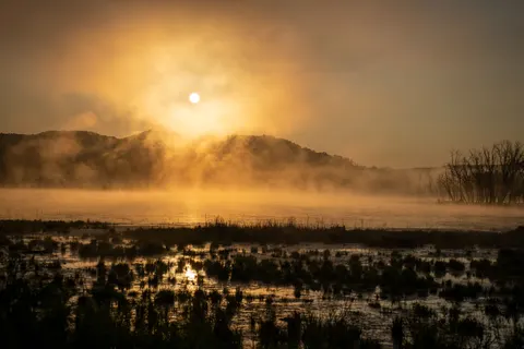 Misty Mountain Lake 4K Wallpaper · nature · 3840×2560