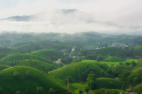 Fondo de pantalla Colinas verdes 4K · nature · 3840×2563