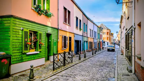 Colorful Houses 4K Wallpaper · architecture · 3840×2160