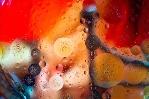 Oil Bubbles 4K Wallpaper · abstract · 3840×2563