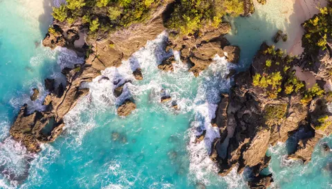 热带海滩 4K壁纸 · ocean · 3840×2194