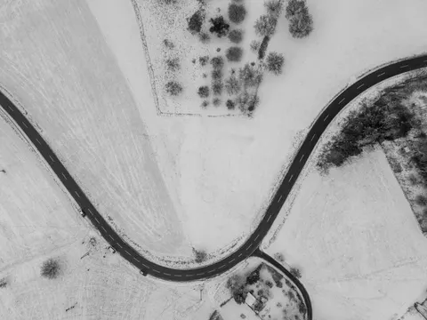 Snow Field 4K Wallpaper · minimal · 3840×2880