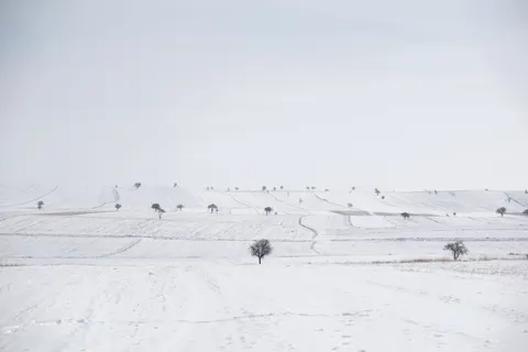 Snow Field 4K Wallpaper · minimal · 3840×2560
