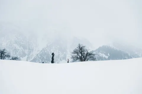 والپیپر دشت برفی با کیفیت 4K · minimal · 3840×2560