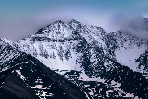 Snowy Mountain Peak 4K Wallpaper · mountains · 3840×2563