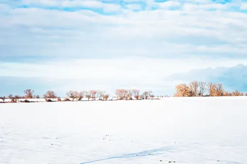 Snow Field 4K Wallpaper · minimal · 3840×2560