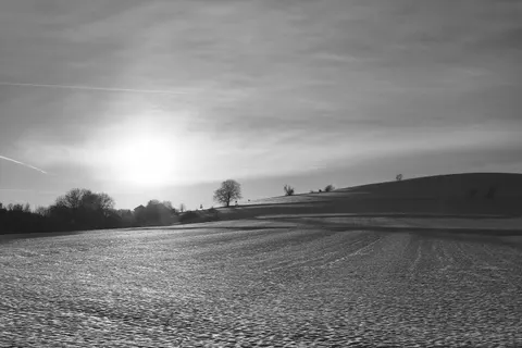 Snow Field 4K Wallpaper · minimal · 3840×2560