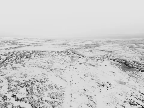 Snow Field 4K Wallpaper · minimal · 3840×2880